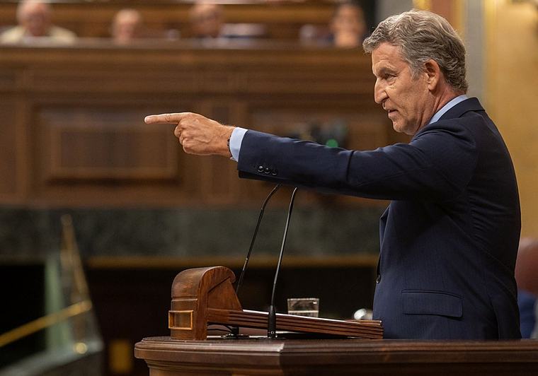 Feijóo exhibe dureza con Marruecos, envalentona al PP y cree que Ceuta rematará a Sánchez