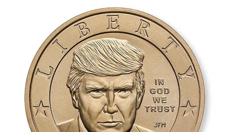 Estados Unidos pone a la venta unas monedas conmemorativas con el rostro de Trump