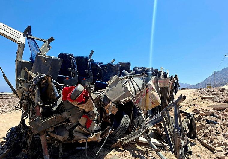 Al menos 22 muertos y 28 heridos en un accidente de autobús en Egipto
