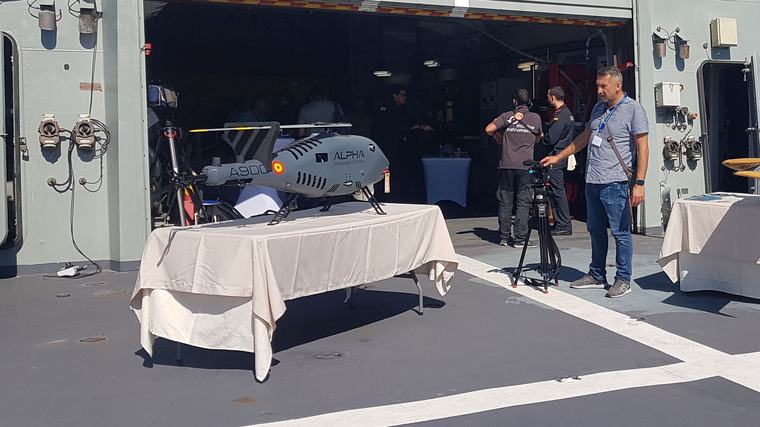 La firma española Alpha Unmanned Systems suministrará a la Armada helicópteros no tripulados