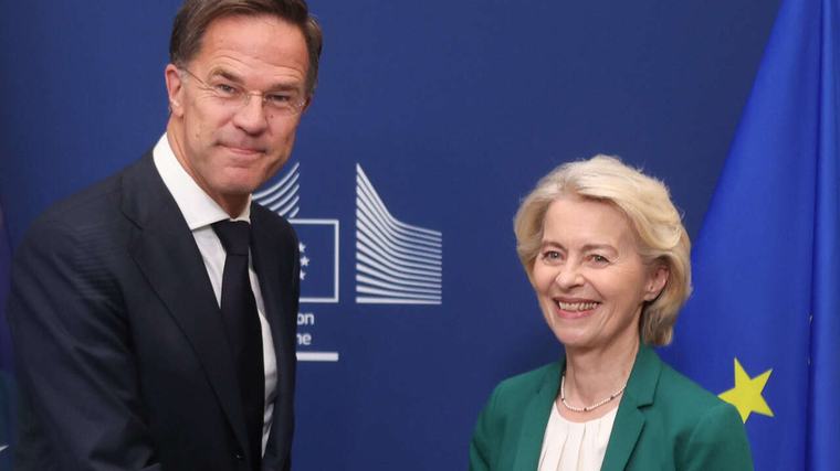 Von der Leyen y Rutte amenazan con "más presión" a Moscú tras el ataque de Leipzig