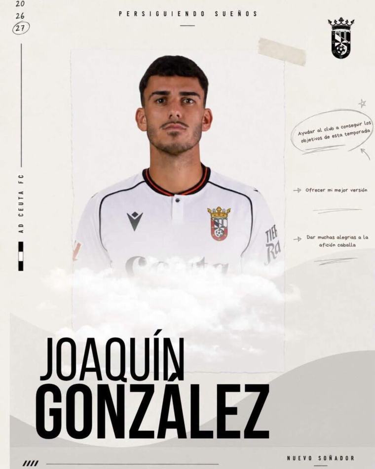Así es Joaquín González, el pivote tan buscado por la AD Ceuta