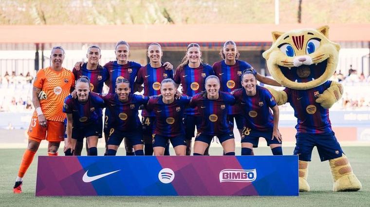 La sonense Lúa Arufe debutó en la Liga F siendo titular con el Barcelona