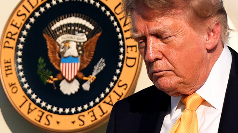 Trump publica un mapa en el que la bandera estadounidense cubre México, el Caribe y Canadá