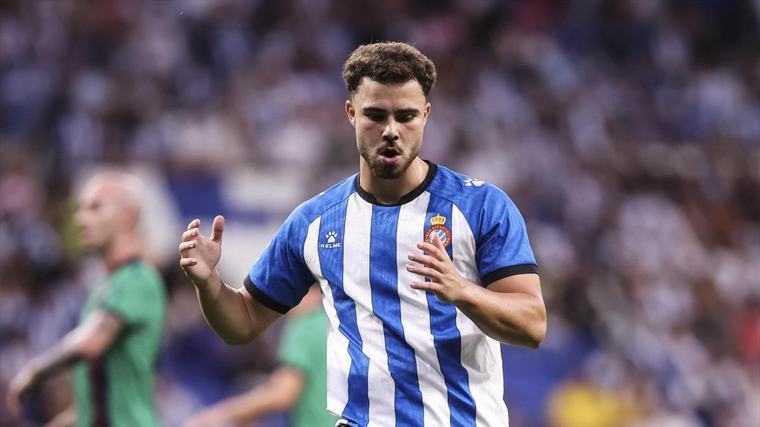 El mensaje de apoyo a Ceuta del delantero del Espanyol tras marcar el gol del empate ante el Sevilla