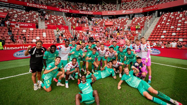 El Girona asalta El Molinón y se asoma a la zona alta
