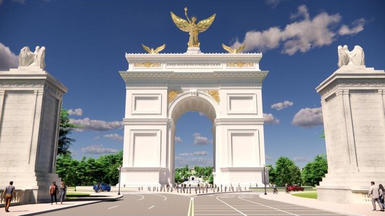 La Administración Trump comenzará las obras de su nuevo arco del triunfo en las próximas dos semanas