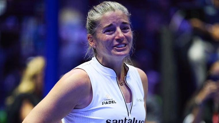La leyenda del pádel Alejandra Salazar cae en cuartos y dice adiós a su Madrid entre lágrimas