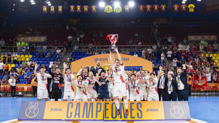 ElPozo Murcia rompe su maldición ante el Barça y conquista la Supercopa de España
